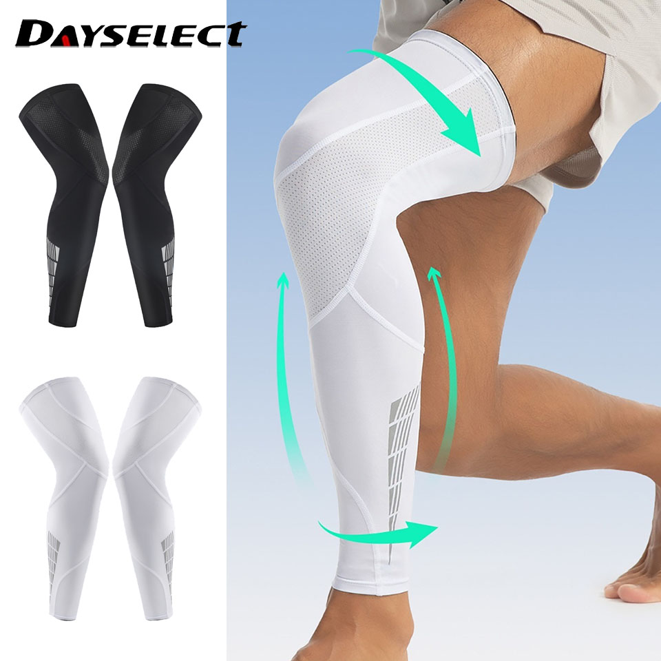 Knee Brace Badminton - Protectores de piernas extendidos, paquete fino,