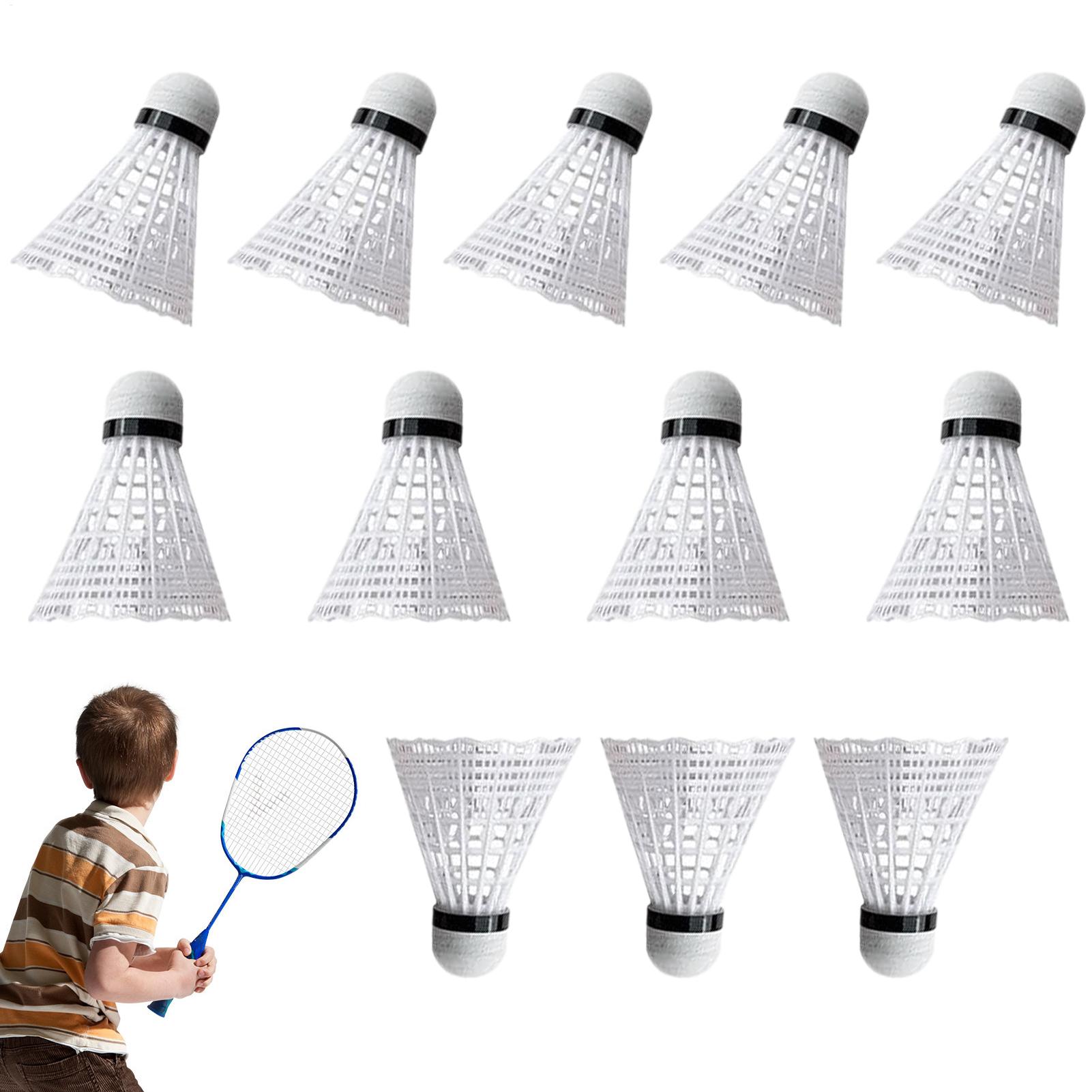 Nylon Shuttlecock 12 - Pelota de bádminton, 12 piezas, equipo