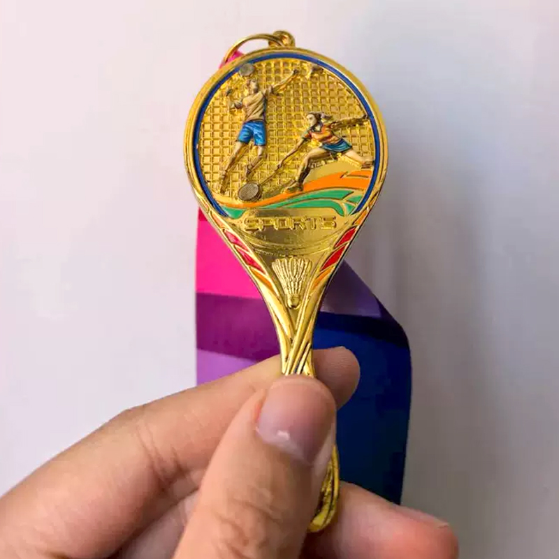 Badminton China - Medalla de Metal Personalizada con Forma