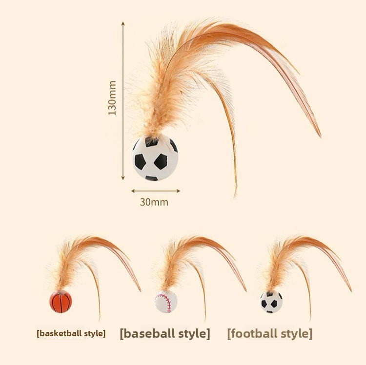 Badminton Talk - Pelotas Elásticas para Gatos, Pelotas de
