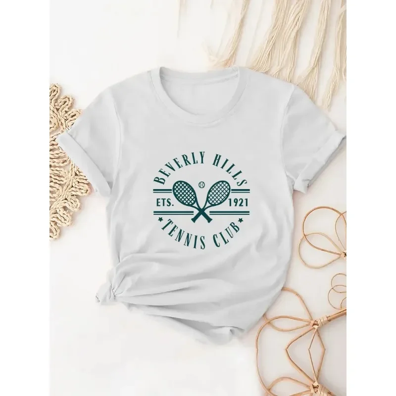 Badminton China - Camiseta con estampado de raqueta de