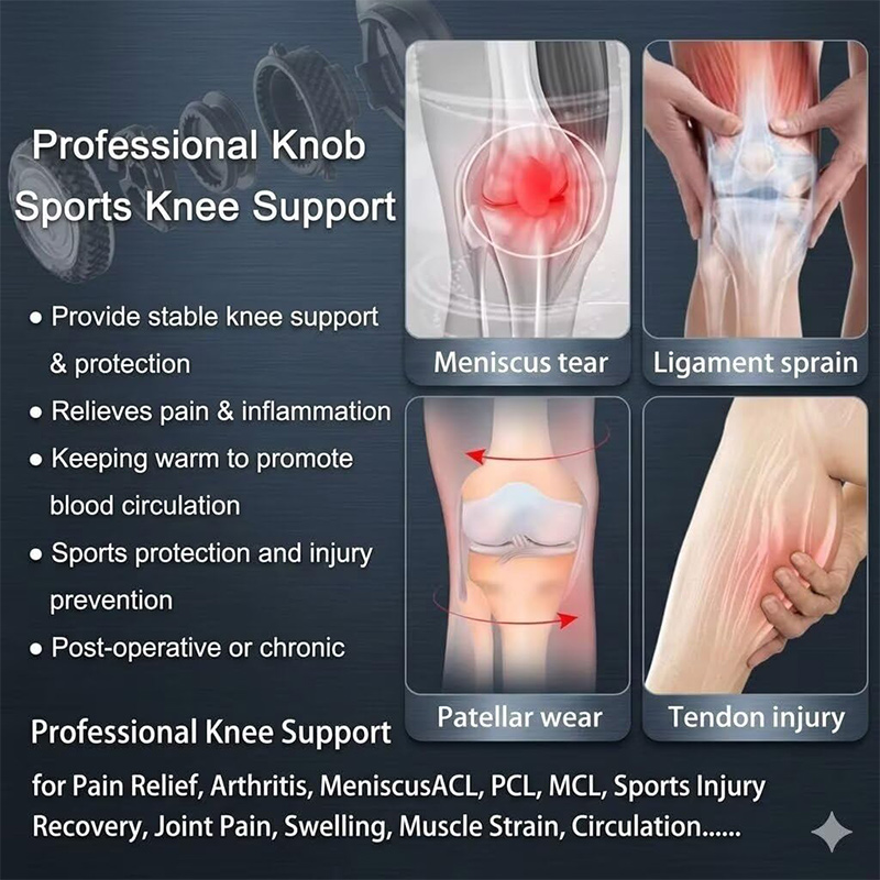 Rodillera ajustable con perill - Knee Brace Badminton reseña y precio