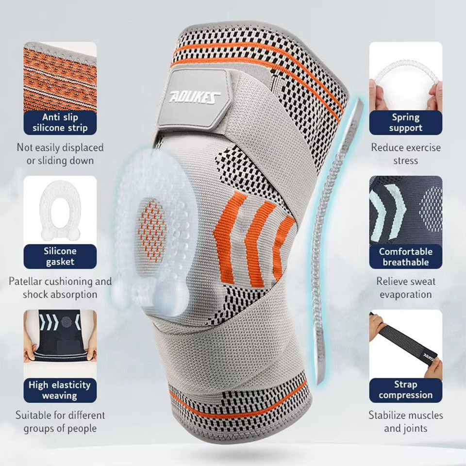 AOLIKES rodilleras con Gel de  - Knee Brace Badminton reseña y precio