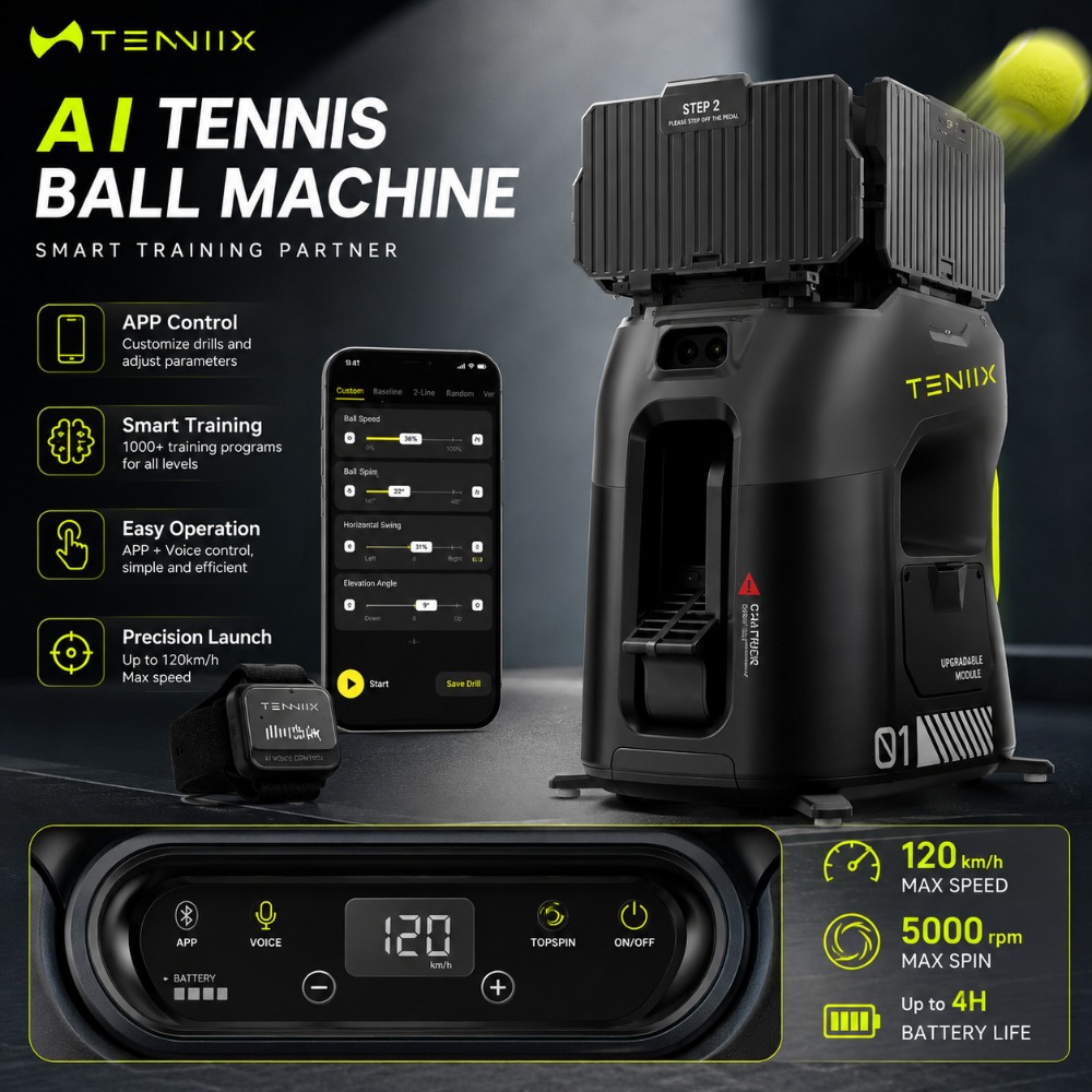 Máquina de Tenis Inteligente c - Badminton In English reseña y precio